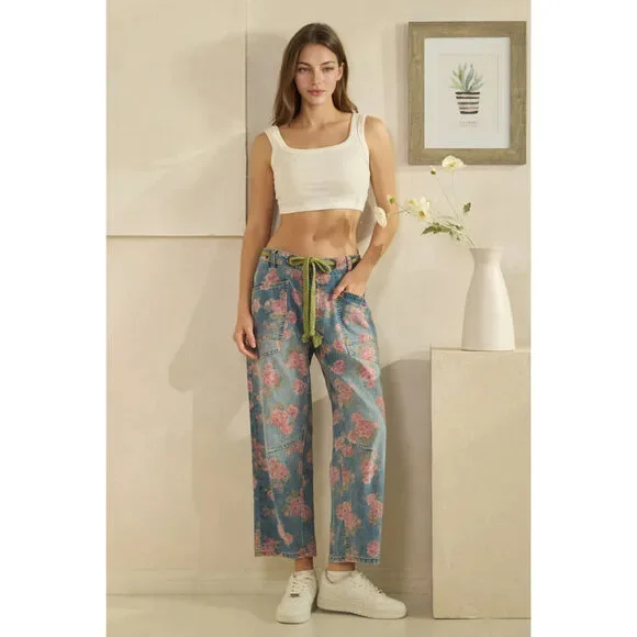 All the Roses Barrel Jeans - Picture 2 of 6